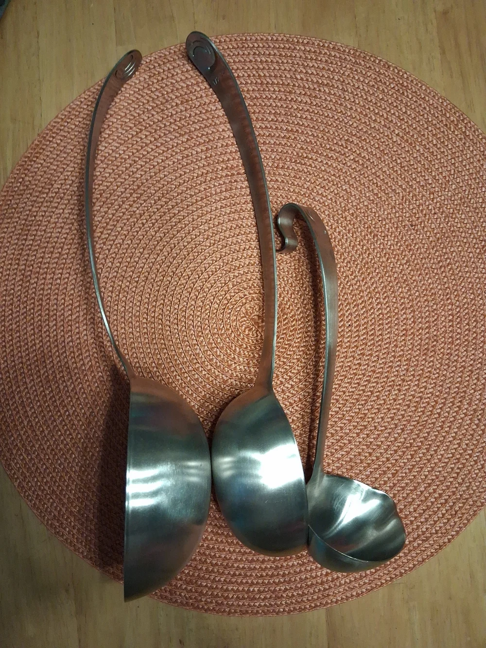 Weight Watchers Measuring Serving Spoons 1 Cup, 1/2 Cup, 1/4 Cup Stainless Steel